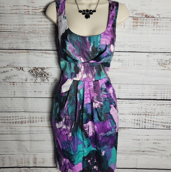Speechless Dresses & Skirts - Speechless jewel tone abstract dress